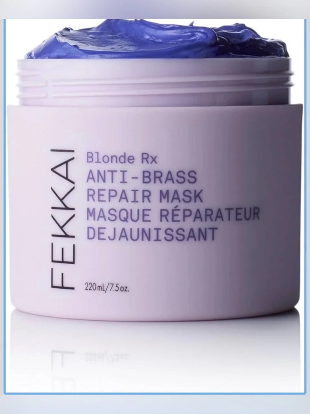 FEKKAI Blonde Rx Anti-Brass Repair Mask Toning Color Protect Cream 7.5 oz